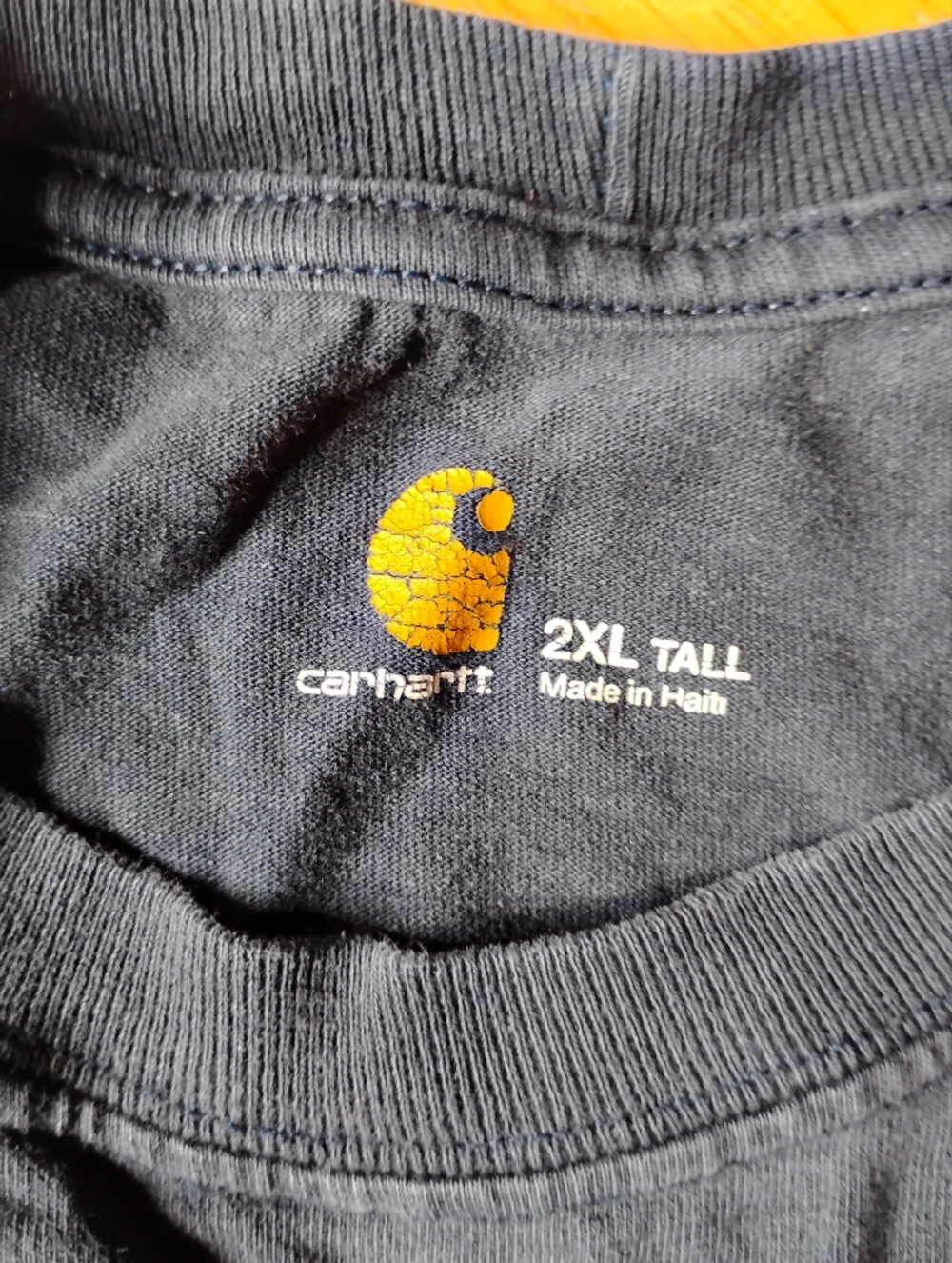 Carhartt Men’s Long-Sleeve Pocket Tee in Blue - Picture 2 of 4